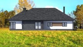 Projekt domu Planujdom 046 (ABP1085) - elewacja prawa