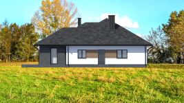 Projekt domu Planujdom 046 (ABP1085) - elewacja tylna