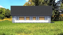 Projekt domu Planujdom 050 (ABP1082) - elewacja prawa