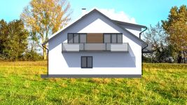 Projekt domu Planujdom 051 (ABP1087) - elewacja prawa