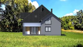 Projekt domu Planujdom 052 (ABP1088) - elewacja tylna