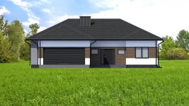 Projekt domu Planujdom 053 (ABP1089) - elewacja frontowa