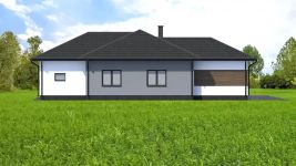 Projekt domu Planujdom 053 (ABP1089) - elewacja lewa