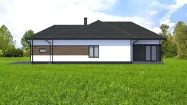 Projekt domu Planujdom 053 (ABP1089) - elewacja prawa