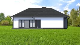 Projekt domu Planujdom 053 (ABP1089) - elewacja tylna
