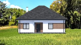 Projekt domu Planujdom 057 (ABP1095) - elewacja frontowa