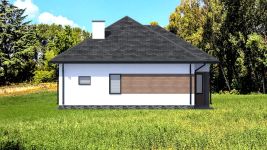 Projekt domu Planujdom 057 (ABP1095) - elewacja lewa