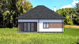 Projekt domu Planujdom 057 (ABP1095) - elewacja tylna