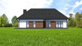 Projekt domu Planujdom 060 (ABP1094) - elewacja tylna