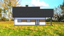 Projekt domu Planujdom 061 (ABP1093) - elewacja tylna