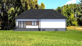 Projekt domu Planujdom 062 (ABP1092) - elewacja tylna