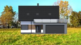 Projekt domu Planujdom 063 (ABP1091) - elewacja frontowa