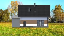 Projekt domu Planujdom 063 (ABP1091) - elewacja tylna