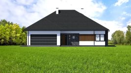 Projekt domu Planujdom 064 (ABP1090) - elewacja frontowa