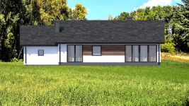 Projekt domu Planujdom 065 (ABP1084) - elewacja tylna