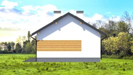 Projekt domu Planujdom 072 (ABP1083) - elewacja prawa