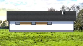 Projekt domu Planujdom 072 (ABP1083) - elewacja tylna