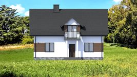 Projekt domu Planujdom 075 (ABP1081) - elewacja frontowa