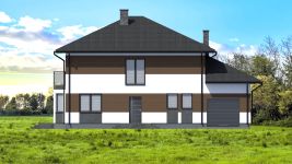 Projekt domu Planujdom 076 (ABP1079) - elewacja frontowa