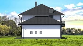 Projekt domu Planujdom 076 (ABP1079) - elewacja prawa