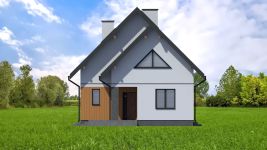 Projekt domu Planujdom 077 (ABP1078) - elewacja frontowa