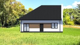 Projekt domu Planujdom 079 (ABP1077) - elewacja tylna