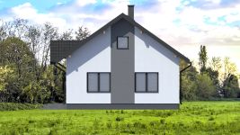 Projekt domu Planujdom 081 (ABP1076) - elewacja prawa