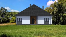 Projekt domu Planujdom 082 (ABP1075) - elewacja frontowa