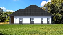 Projekt domu Planujdom 082 (ABP1075) - elewacja prawa