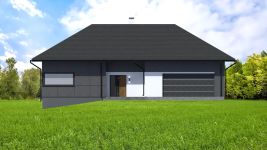 Projekt domu Planujdom 086 (ABP1074) - elewacja frontowa