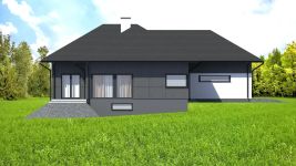 Projekt domu Planujdom 086 (ABP1074) - elewacja lewa