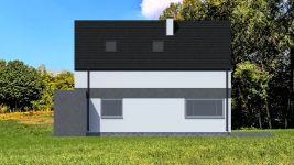 Projekt domu Planujdom 100 (ABP1070) - elewacja prawa