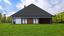 Projekt domu Planujdom 102 (ABP1069) - elewacja prawa