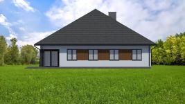 Projekt domu Planujdom 102 (ABP1069) - elewacja tylna