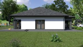 Projekt domu Planujdom 105 (ABP1068) - elewacja lewa