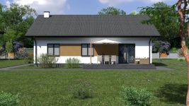 Projekt domu Planujdom 106 (ABP1065) - elewacja tylna