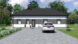 Projekt domu Planujdom 110 (ABP1058) - elewacja frontowa