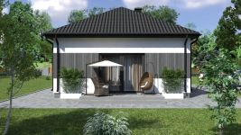 Projekt domu Planujdom 110 (ABP1058) - elewacja lewa