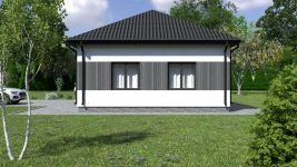 Projekt domu Planujdom 110 (ABP1058) - elewacja prawa