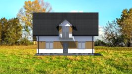 Projekt domu Planujdom 117 ver2 (ABP1056) - elewacja frontowa