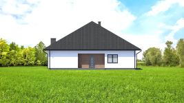 Projekt domu Planujdom 123 (ABP1053) - elewacja frontowa