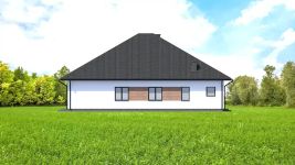 Projekt domu Planujdom 123 (ABP1053) - elewacja lewa