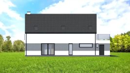 Projekt domu Planujdom 124 (ABP1052) - elewacja lewa