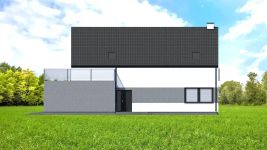 Projekt domu Planujdom 124 (ABP1052) - elewacja prawa