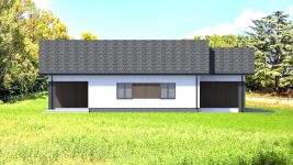 Projekt domu Planujdom 125 (ABP1051) - elewacja lewa