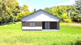 Projekt domu Planujdom 125 (ABP1051) - elewacja tylna
