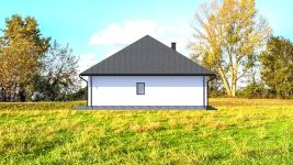Projekt domu Planujdom 128 (ABP1050) - elewacja lewa