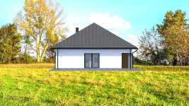 Projekt domu Planujdom 128 (ABP1050) - elewacja prawa