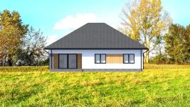 Projekt domu Planujdom 128 (ABP1050) - elewacja tylna