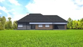 Projekt domu Planujdom 130 (ABP1049) - elewacja frontowa